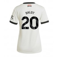 Manchester United Diogo Dalot #20 Tretí Ženy futbalový dres 2024-25 Krátky Rukáv